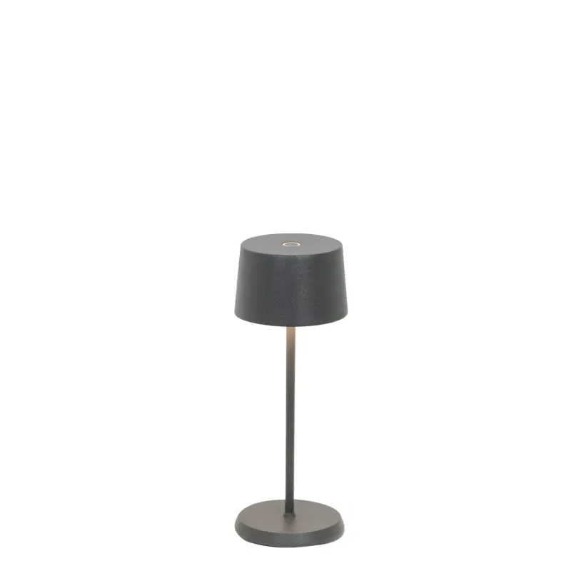 Lampada da tavolo 20 x 7,5 cm Olivia Micro Grigio Scuro - Zafferano