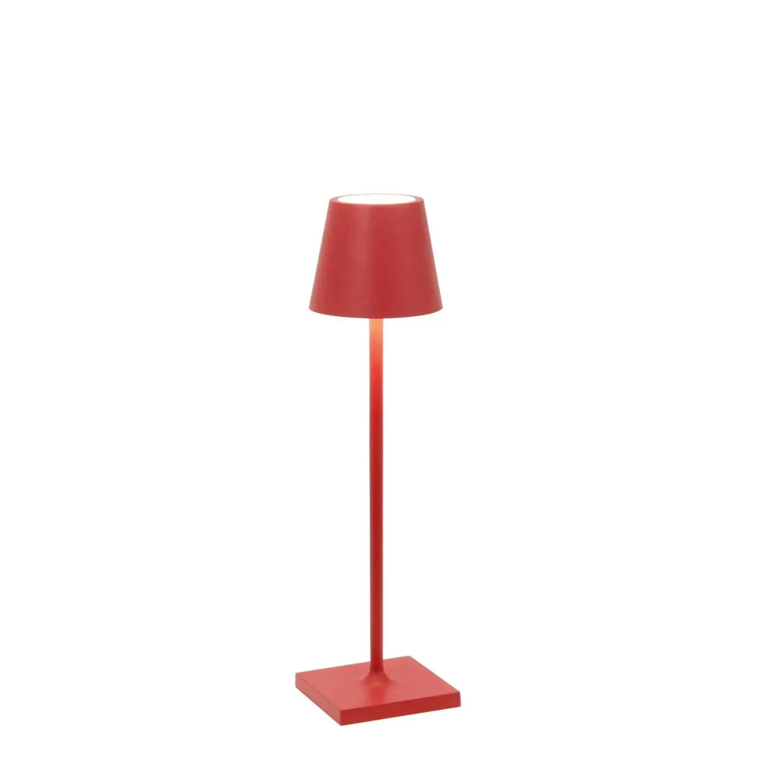 Lampada da tavolo 27,5 x 7 cm Poldina Micro Rosso - Zafferano