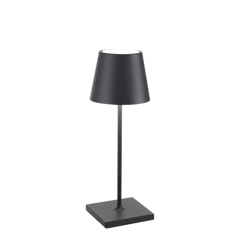Lampada da tavolo 30 x 11 cm Poldina Mini Grigio Scuro - Zafferano