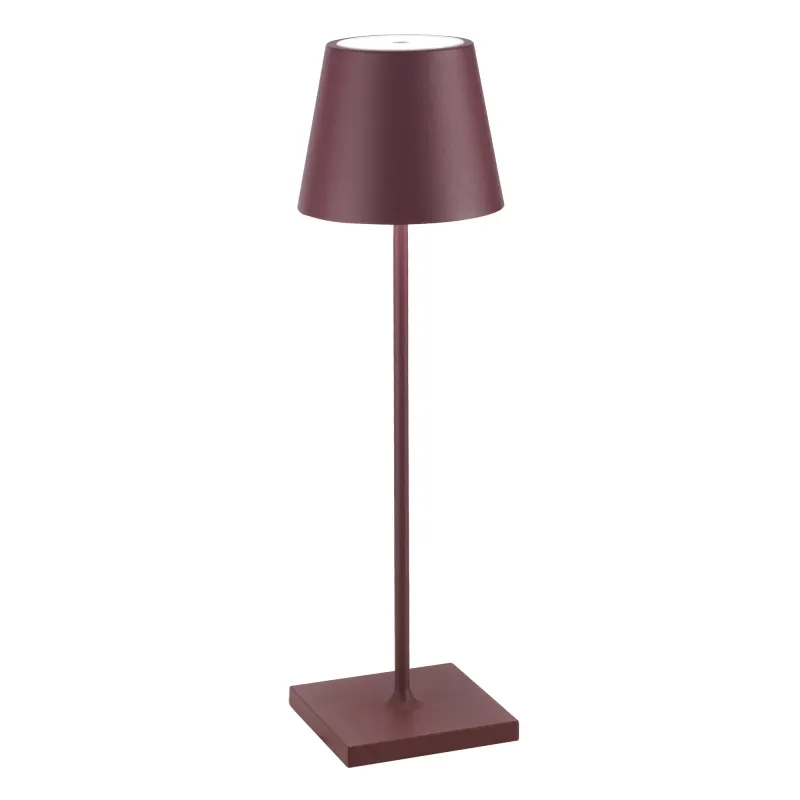 Lampada da tavolo 38 x 11 cm Poldina Bordeaux - Zafferano