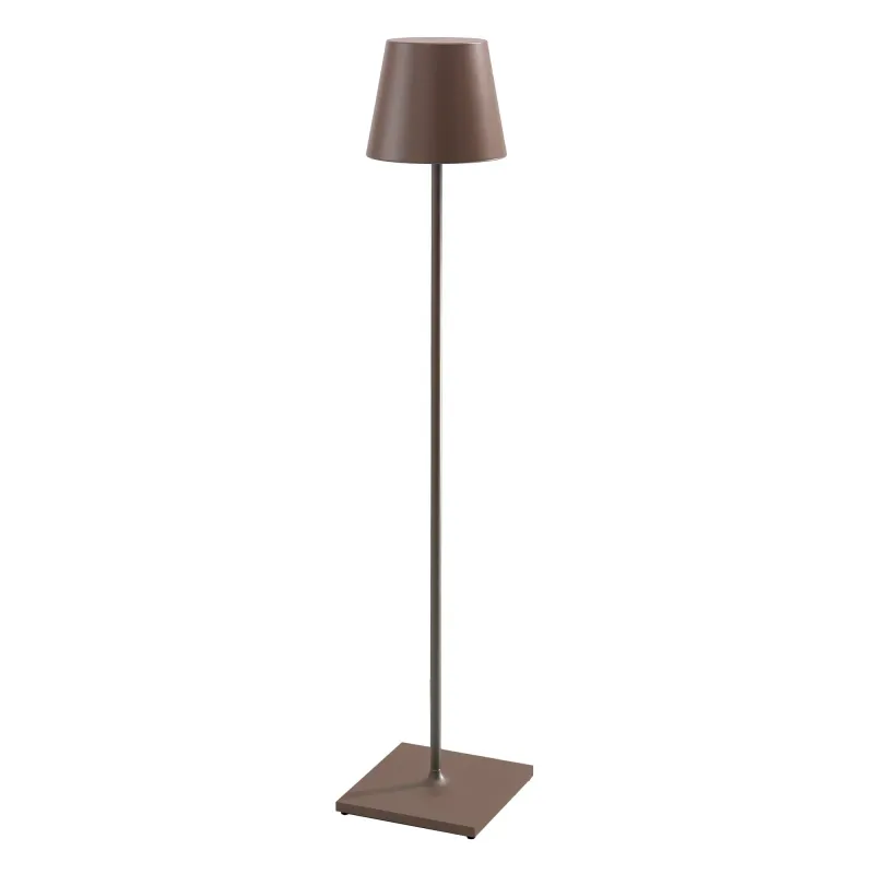 Lampada da terra 150 x 28 cm Poldina XXL Corten - Zafferano