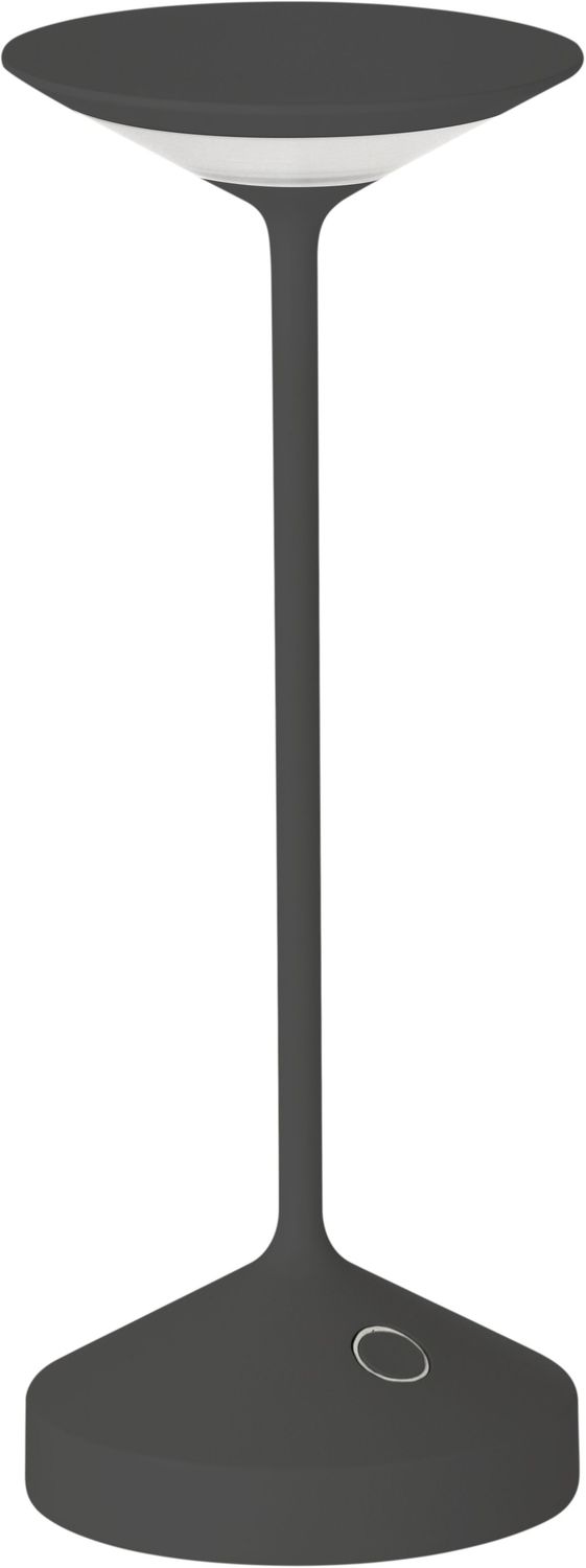 Lampada Ricaricabile Tempo Mini Antracite Diam. 85 mm H. 220 mm - Abert