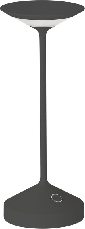 Lampada Ricaricabile Tempo Mini Antracite Diam. 85 mm H. 220 mm - Abert