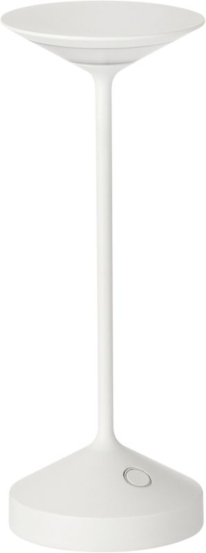 Lampada Ricaricabile Tempo Mini Bianca Diam. 85 mm H. 220 mm - Abert