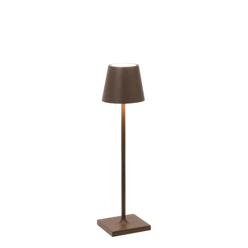 Lampada da tavolo 27,5 x 7 cm Poldina Micro Corten - Zafferano