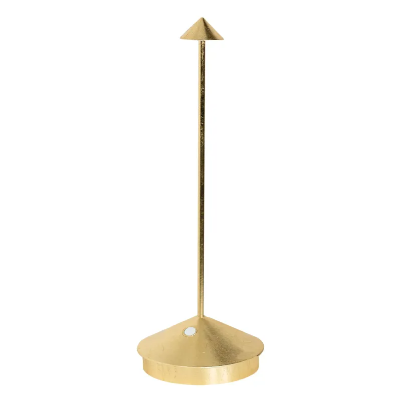 Lampada da tavolo 29 x 10,5 cm Pina Foglia Oro - Zafferano