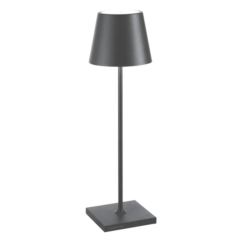 Lampada da tavolo 38 x 11 cm Poldina Grigio Scuro - Zafferano