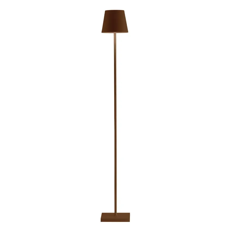 Lampada da terra 122 x 17 cm Poldina L Corten - Zafferano