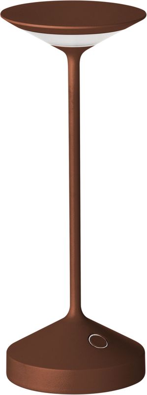 Lampada Ricaricabile Tempo Mini Corten Diam. 85 mm H. 220 mm - Abert