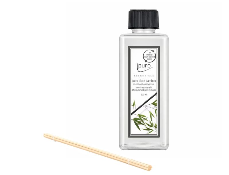 Ipuro - Ricarica refill per profumatori 500 ml black bamboo