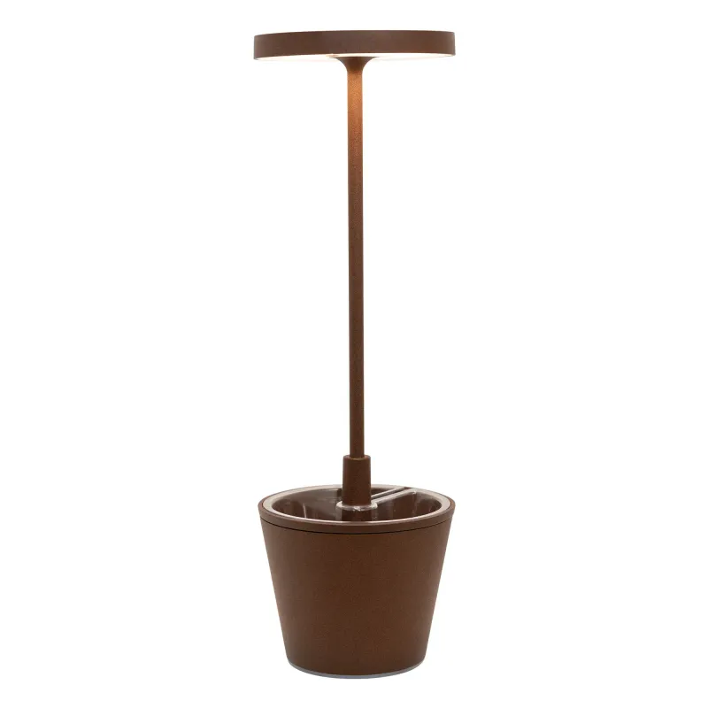 Lampada da tavolo 35 x 11 cm Poldina Reverso Corten - Zafferano