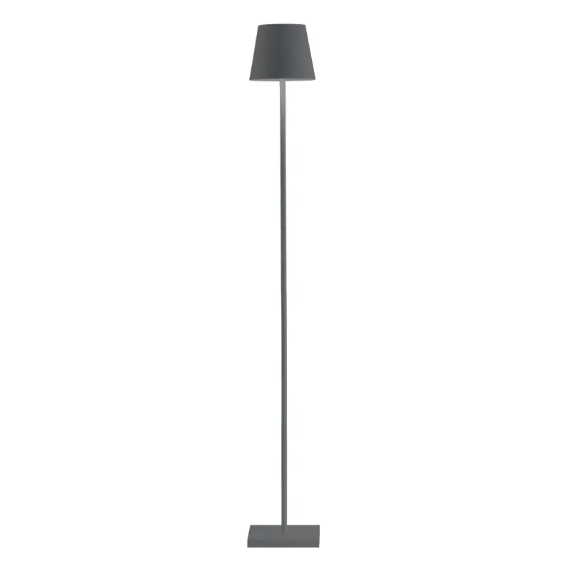 Lampada da terra 122 x 17 cm Poldina L Grigio Scuro - Zafferano