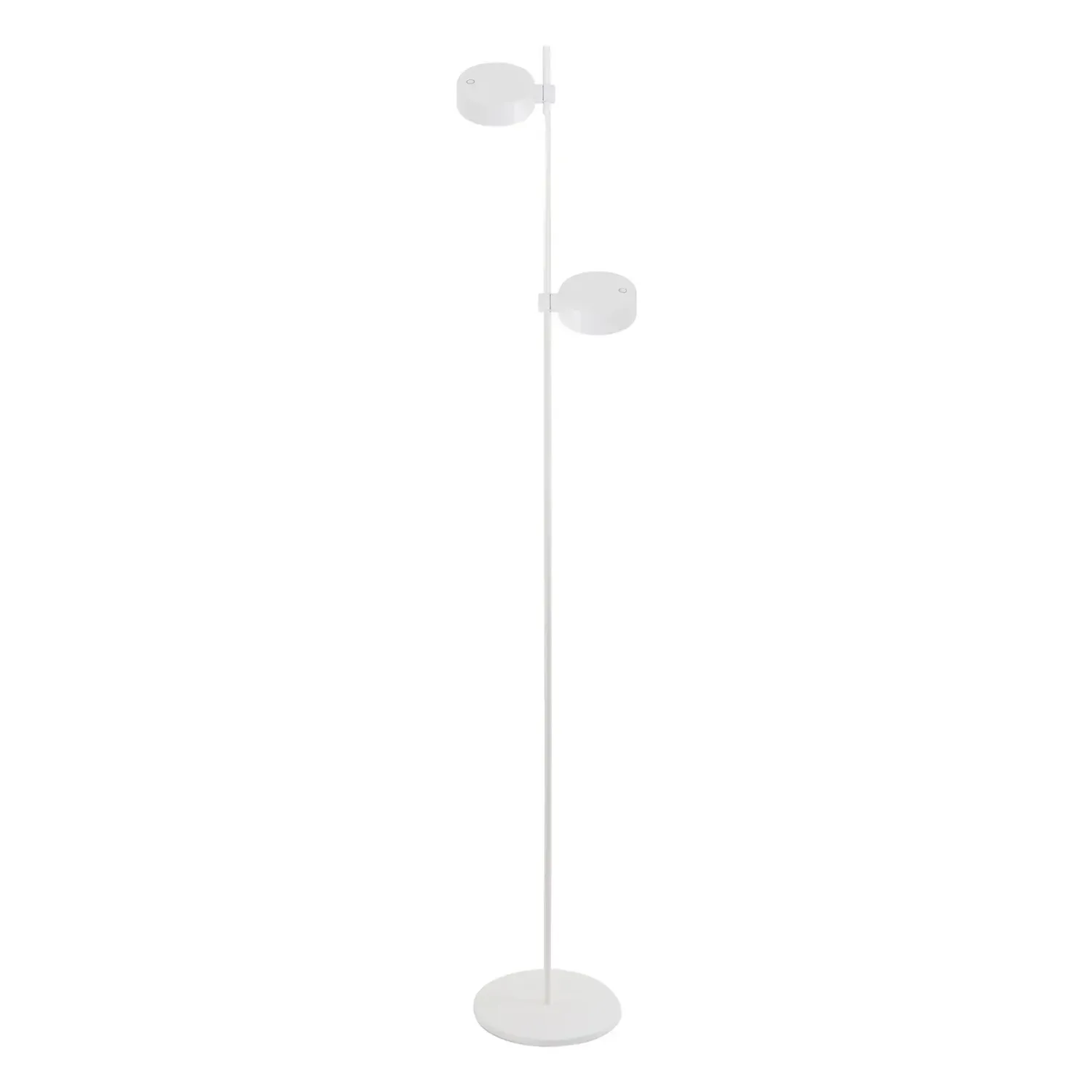 Lampada a terra 2 luci 160 x 25 cm Super O Bianco - Zafferano