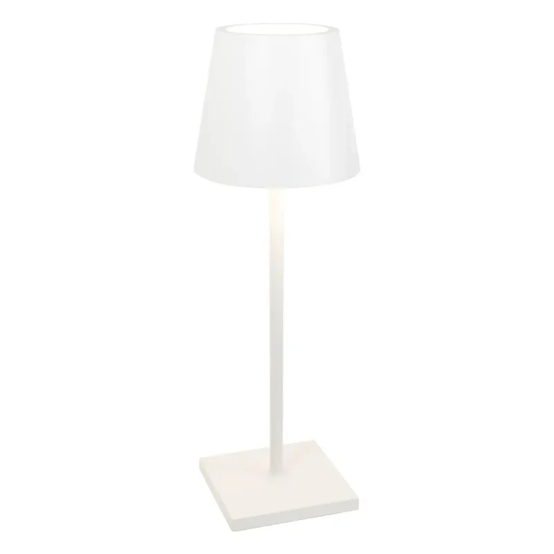 Lampada da tavolo 16,5 x 14 cm Poldina L desk Bianco - Zafferano