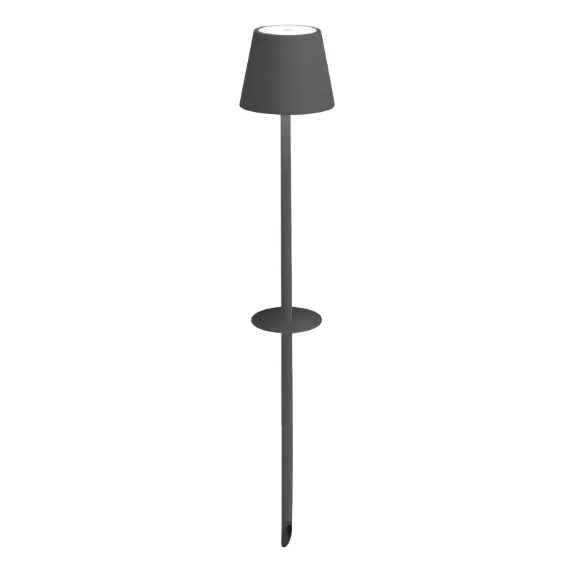 Lampada con picchetto 60 x 11 cm Poldina Grigio Scuro - Zafferano