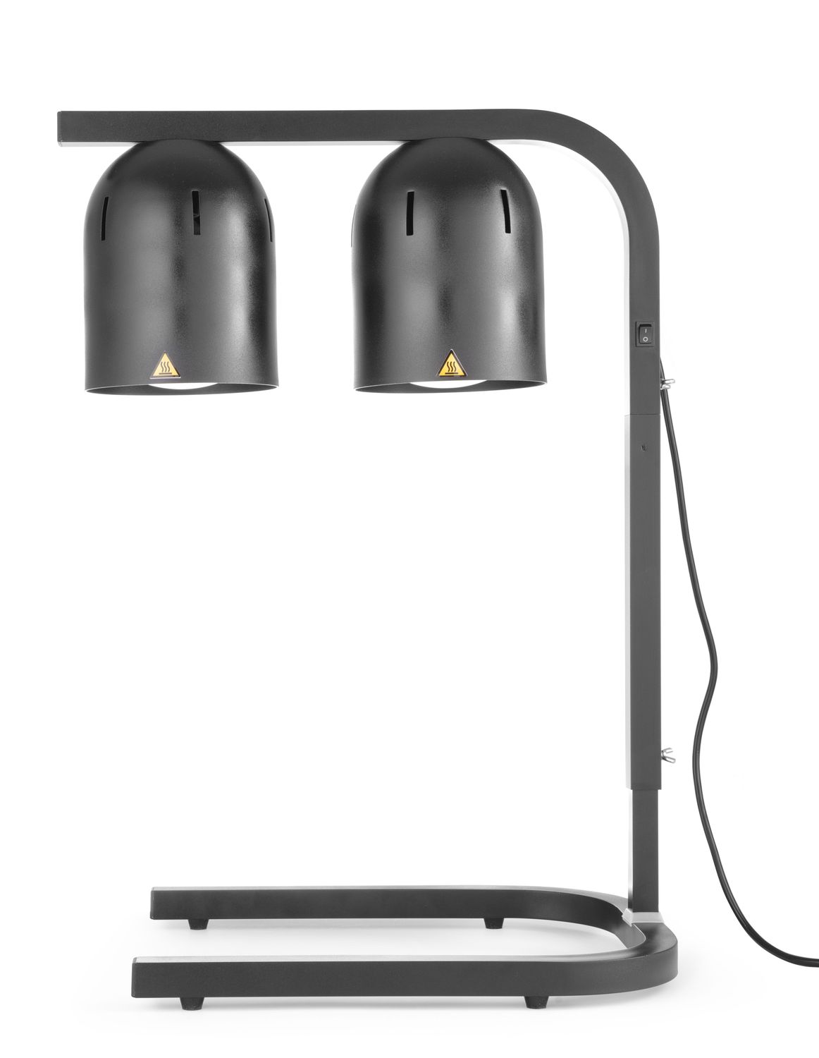 Hendi - Scaldavivande con lampade infrarosse 79 x 45,3 x 36 cm Nero