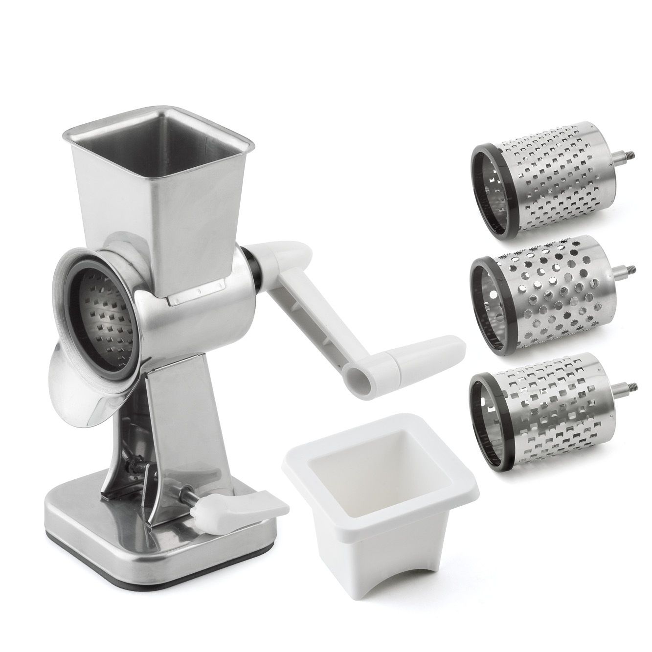 Grattugia universale 3 inserti 18,3 x 19,5 cm - Weis