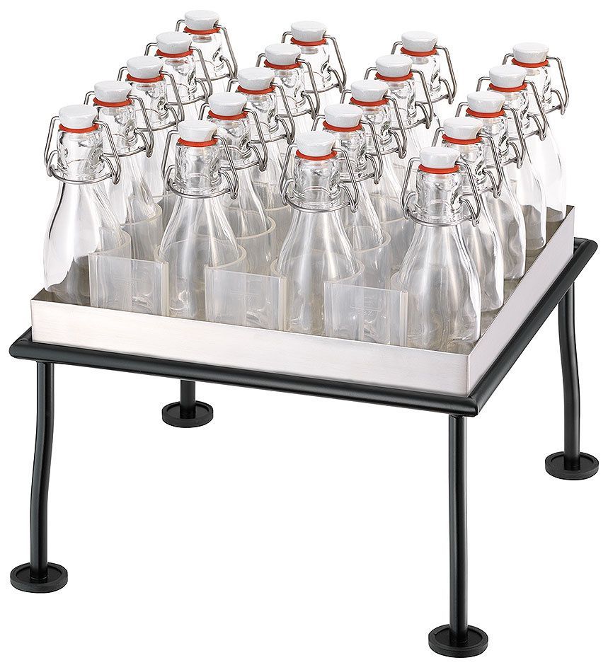 Frilich - 20 bottiglie con supporto 35h cm Raiser Rustic