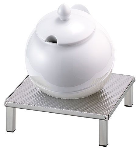 Frilich - Ciotola in porcellana Bianca 1,5 l Raiser Inox