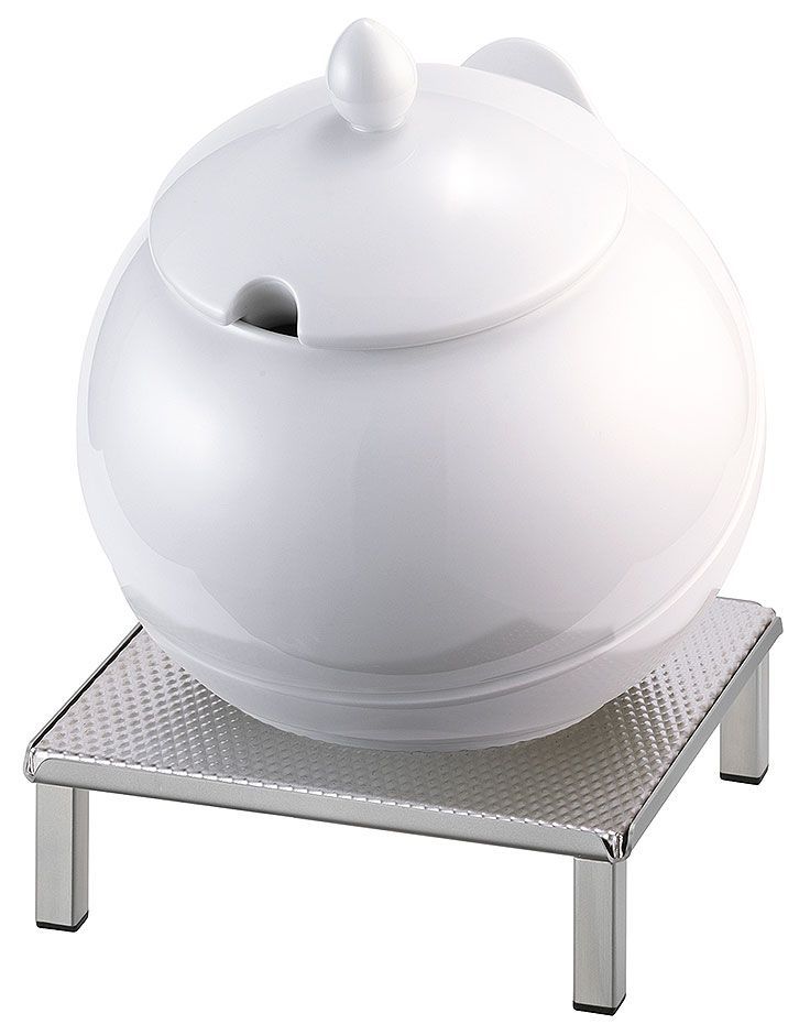 Frilich - Ciotola in porcellana Bianca 3,5 l Raiser Inox