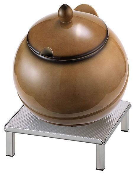 Frilich - Ciotola in porcellana Caramello 3,5 l Raiser Inox