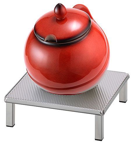 Frilich - Ciotola in porcellana Rossa 1,5 l Raiser Inox