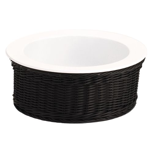 Frilich - Ciotola in porcellana con supporto 31 cm Grigio Picknick