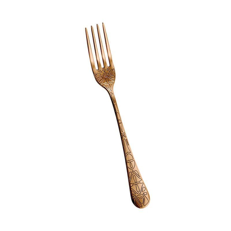 Forchetta Tavola Tattoo Copper - Inox 18/10 - Abert