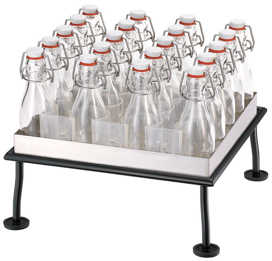 Frilich - 20 bottiglie con supporto 30h cm Raiser Rustic