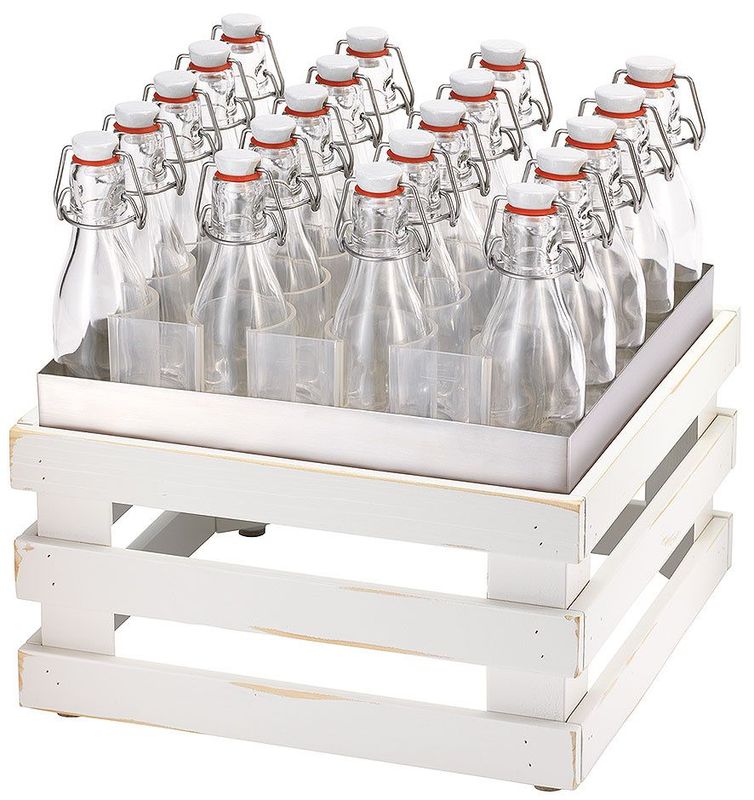 Frilich - 20 bottiglie con supporto 36h cm Raiser Vintage