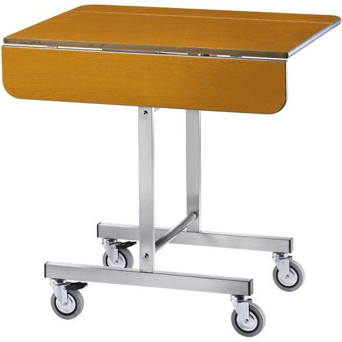 Forcar - Carrello per la colazione 80 x 53 cm Noce