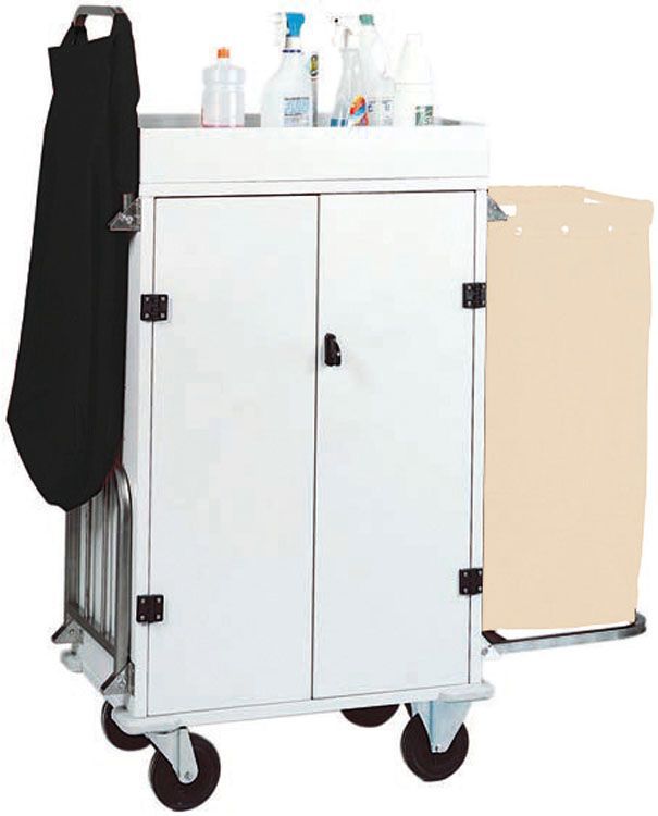 Forcar - Carrello portabiancheria con sportelli 80/153 x 50 cm