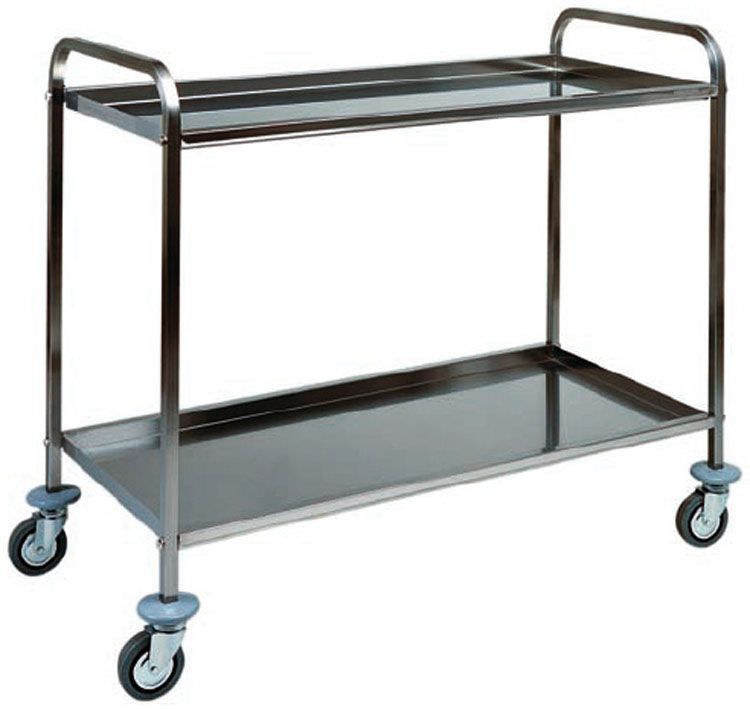 Forcar - Carrello di servizio 2 ripiani 128 x 70 cm