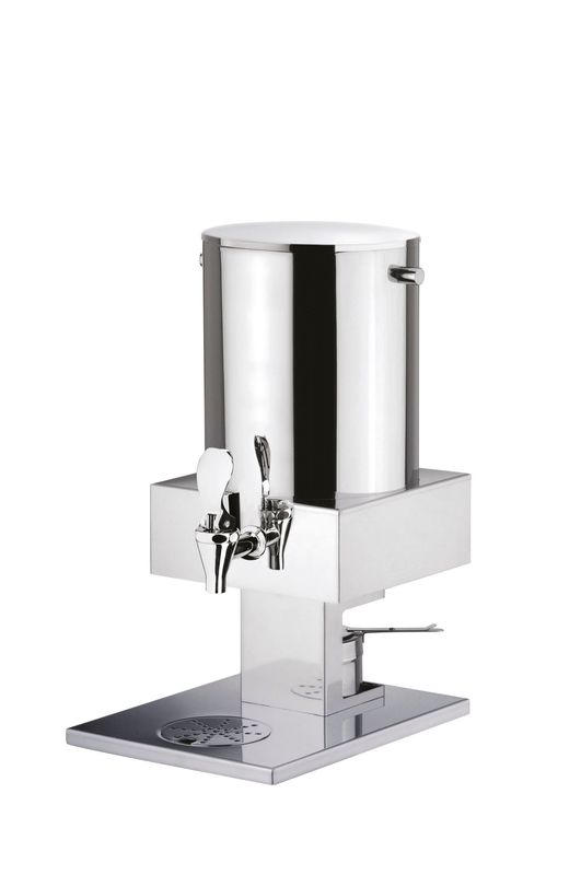 Distributore Dispenser Caffè Inox 18/10 con Rubinetto in Metallo 10 L - Square - Abert