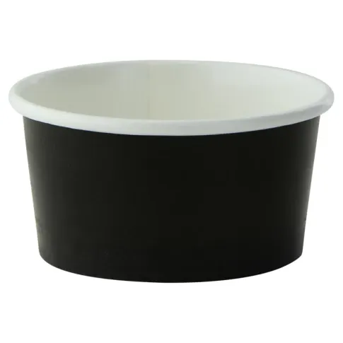 Firstpack - Coppa per gelato nera 100 ml