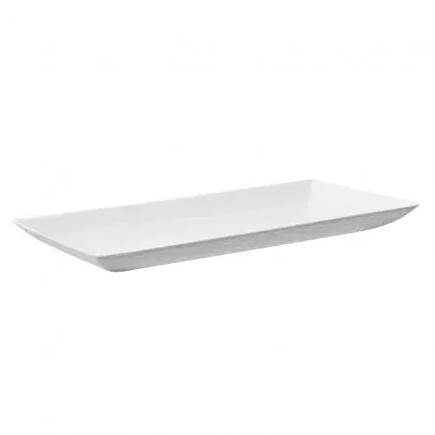 Firstpack - Piatto rettangolare bianco 18 x 9 cm