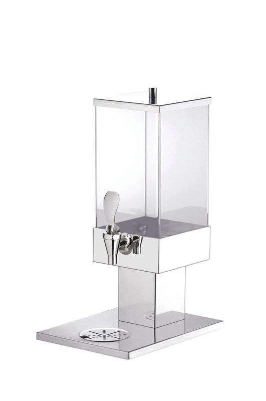 Distributore Dispenser Succhi Inox 18/10 con Rubinetto Metallo 3,5 L 18 x 27,3 H. 46 cm - Square - Abert