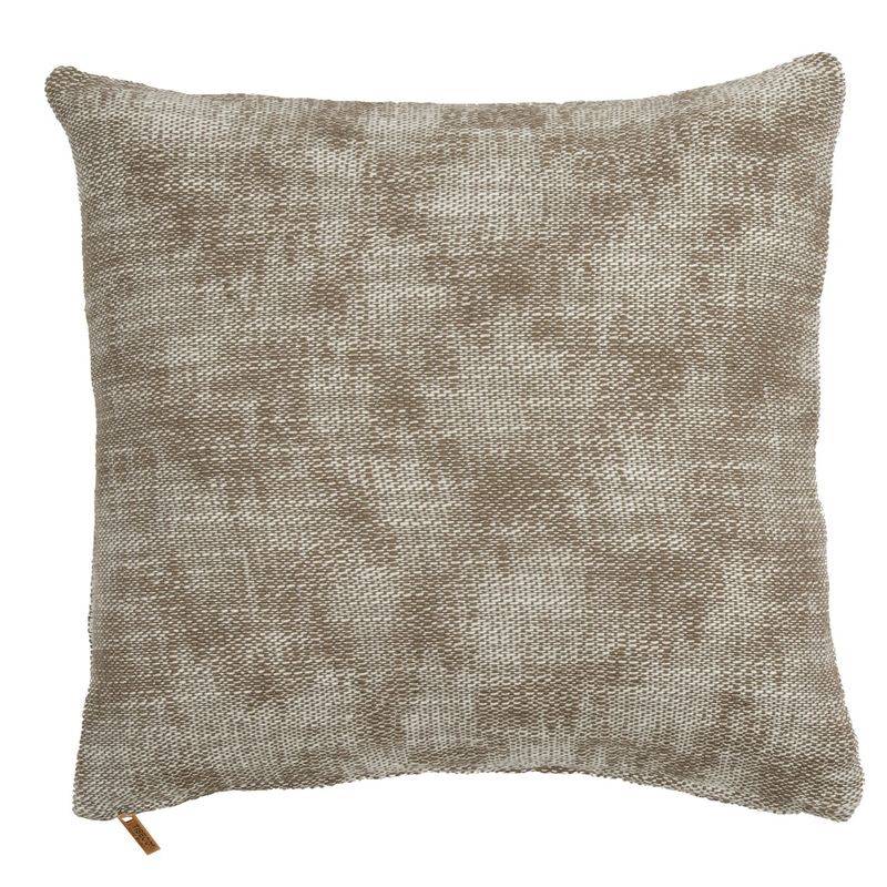 Cuscino misto cotone melange 45 x 45 cm Taupe - Tirolix