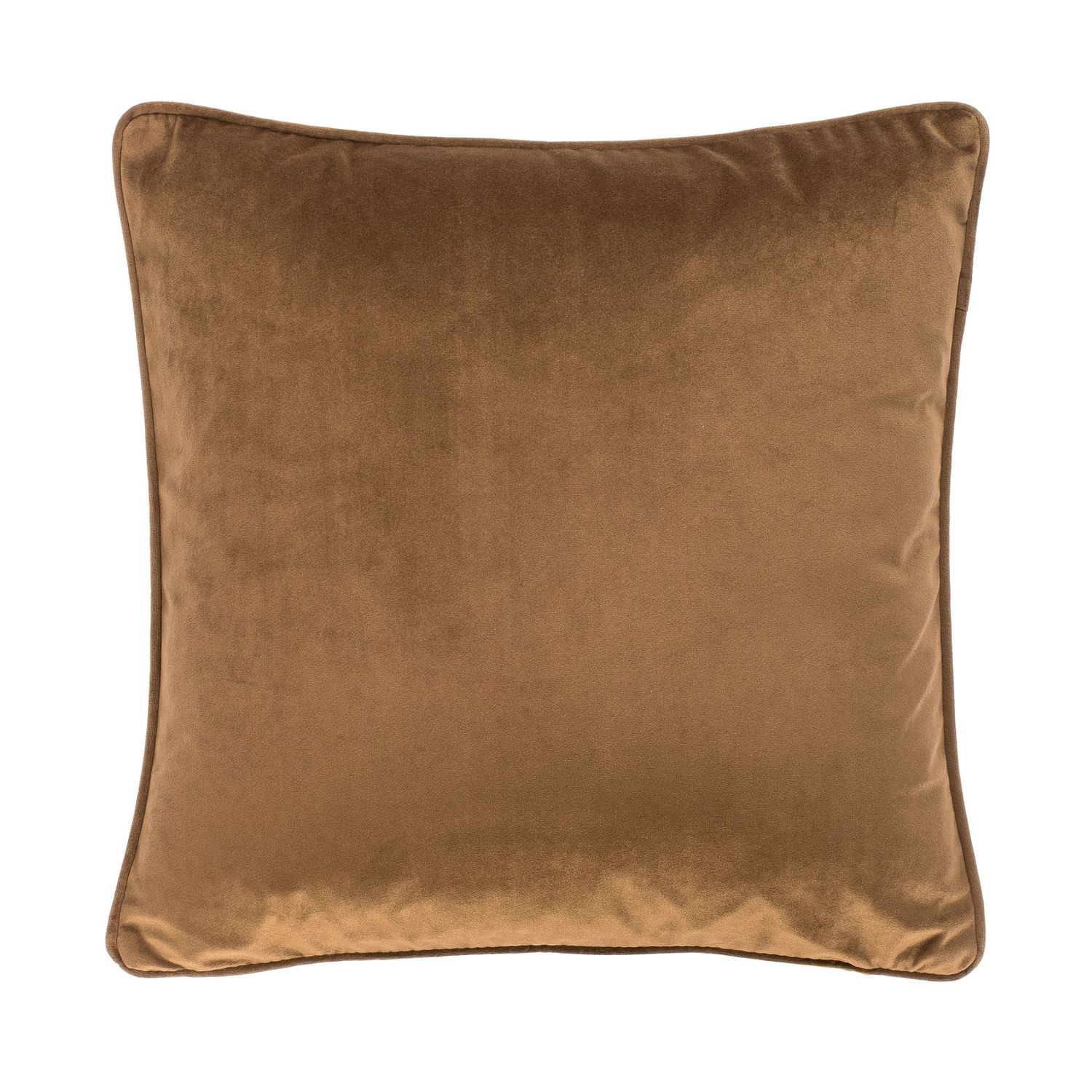 Cuscino morbido in velluto 45 x 45 cm Marrone Chiaro - Tirolix