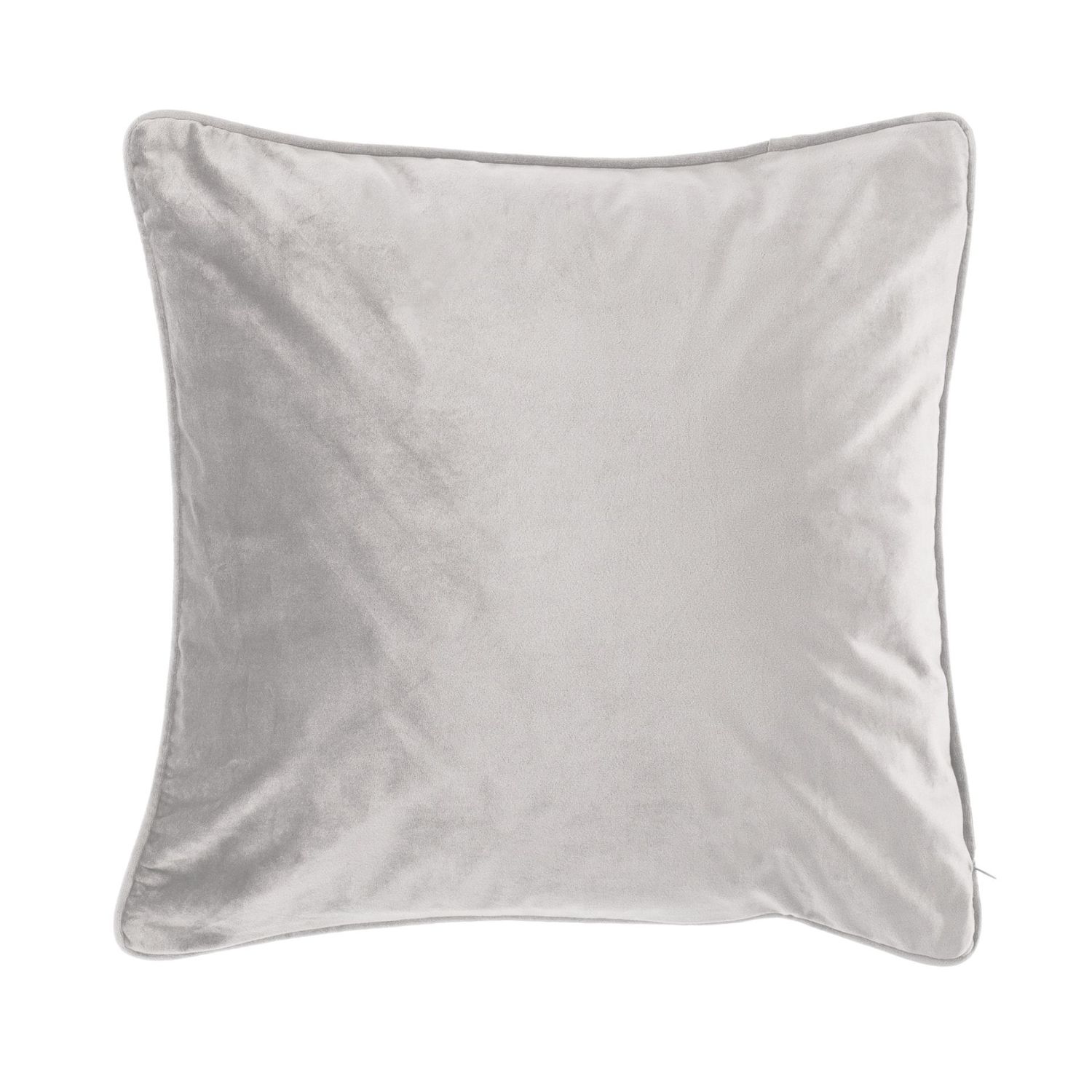 Cuscino morbido in velluto 45 x 45 cm Grigio Chiaro - Tirolix
