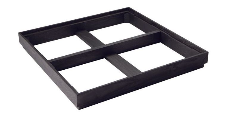 Cornice Nero 40 x 40 H. 5 cm - Domino - Abert