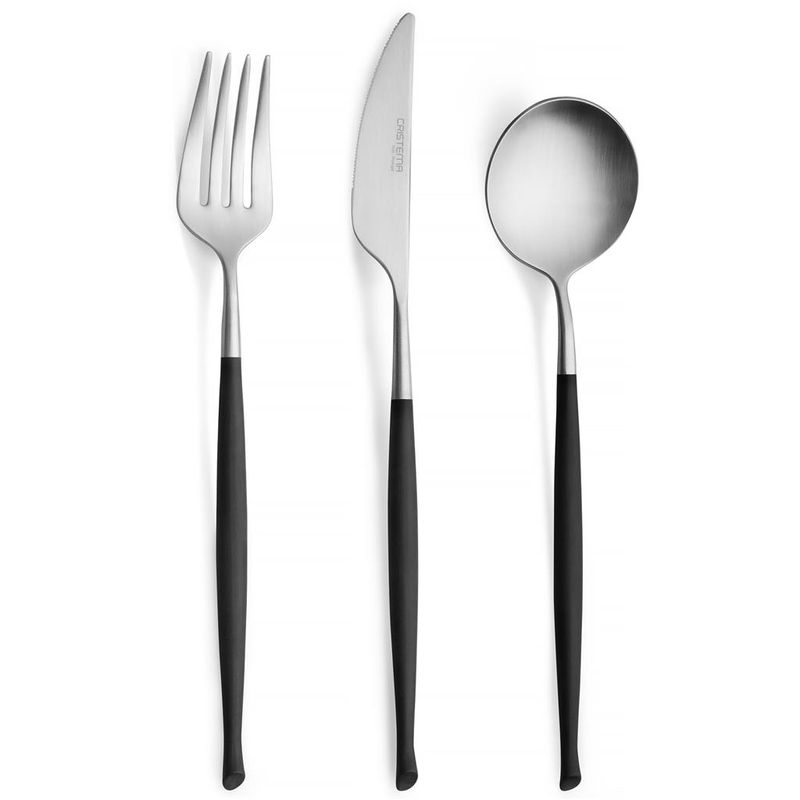 Cucchiaio Caffè Inox/Nero Wave - Cristema