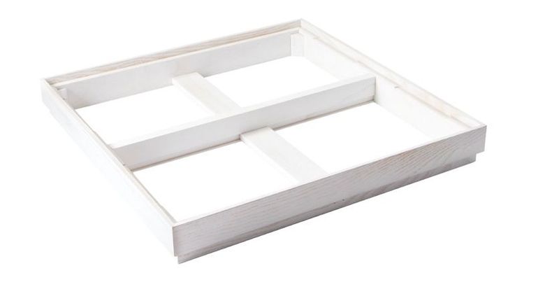 Cornice Bianco 40 x 40 H. 5 cm - Domino - Abert