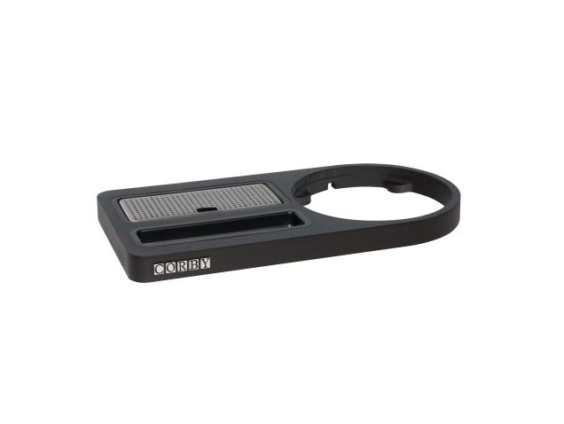 Corby - Vassoio di benvenuto compatto nero 33,5 x 18 cm Buckingham