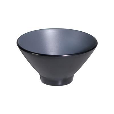 Coppetta Conica 15 cm Melamina Bicolor Grigio/Nero - Tirolix