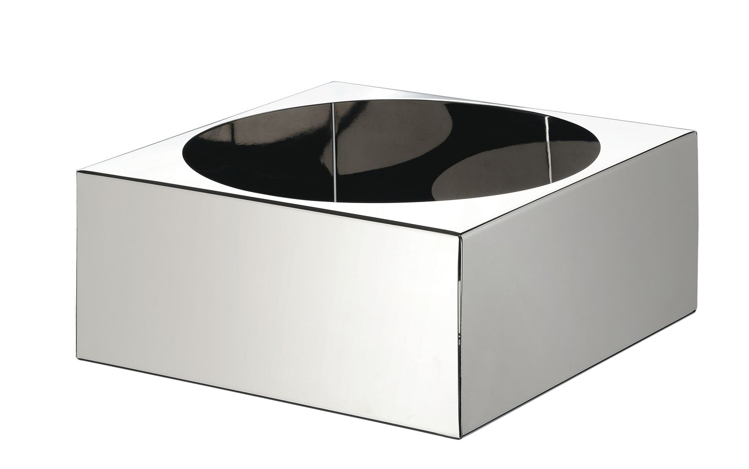 Contenitore Porta Yogurt/Marmellata/Caraffa Inox 18/10 17,5 x 17,5 cm H. 7 cm - Square - Abert