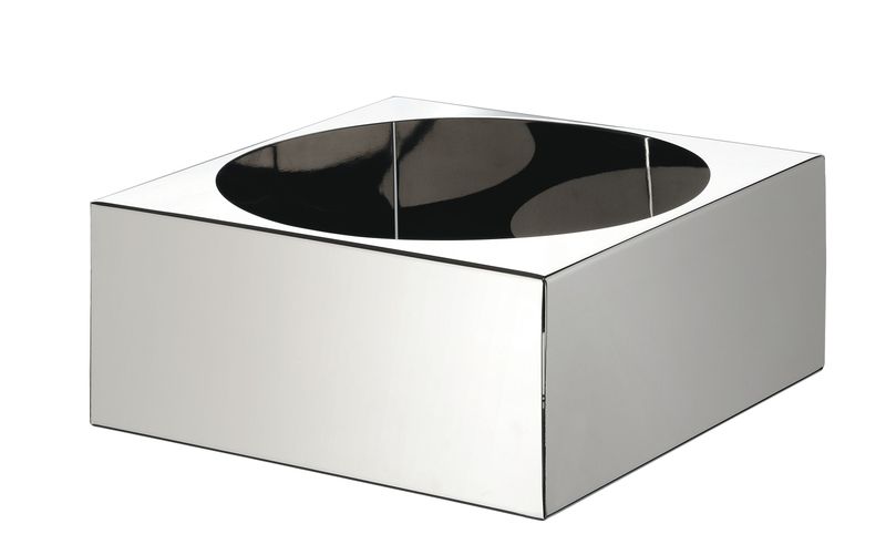 Contenitore Porta Yogurt/Marmellata/Caraffa Inox 18/10 17,5 x 17,5 cm H. 7 cm - Square - Abert