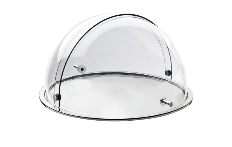 Coperchio a Bascula Tondo Trasparente in SAN Diam. 34 cm - Square - Abert