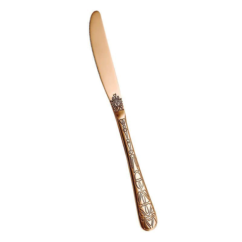 Coltello Tavola Forgiato Tattoo Copper - Inox 18/10 - Abert