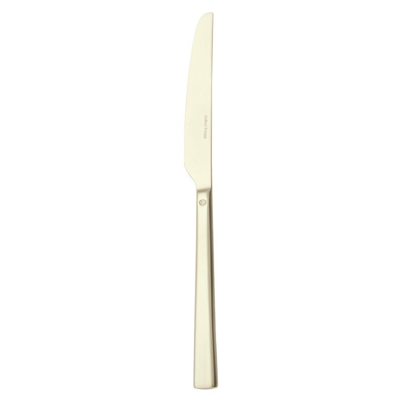 Coltello tavola 23,7 cm Cream Antique PVD Champagne - Arthur Krupp